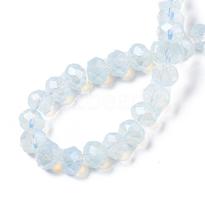 Electroplate Glass Beads Strands EGLA-A034-J8mm-A10-1