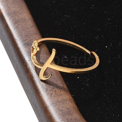 304 Stainless Steel Cuff Rings for Women RJEW-D285-01G-L-1