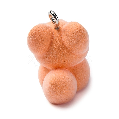 Flocky Animal Resin Pendants FIND-S001-06J-1