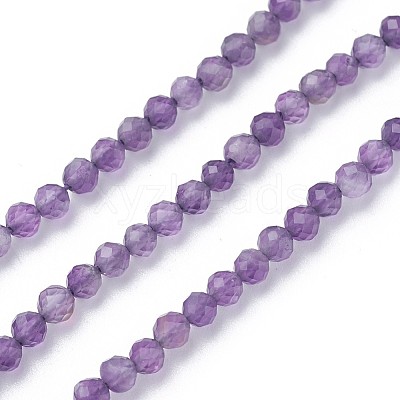 Natural Amethyst Beads Strands X-G-F619-12-2mm-1