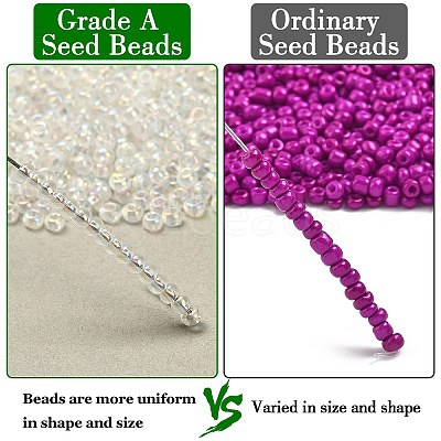 12/0 Grade A Round Glass Seed Beads SEED-Q010-F533-1
