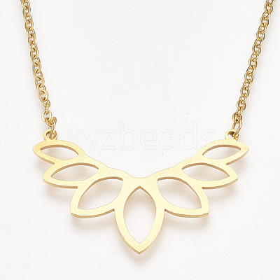 201 Stainless Steel Pendant Necklaces NJEW-T009-JN063-2-40-1