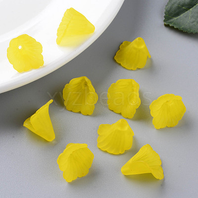 Transparent Acrylic Bead Caps X-PL551-C09-1