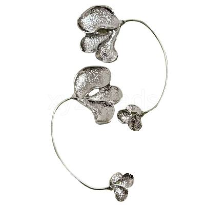 Alloy Flower Cuff Earrings for Women WGC4756-02-1