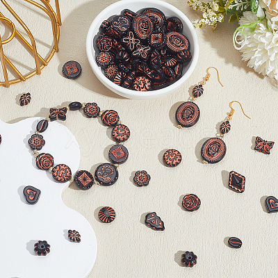 300Pcs 15 Styles Opaque Acrylic Beads OACR-PA0001-46-1