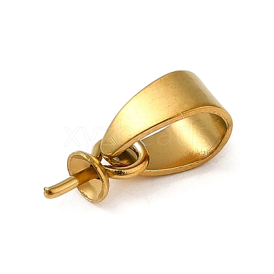 304 Stainless Steel Cup Pearl Peg Bails Pin Pendants STAS-D013-03A-G-1