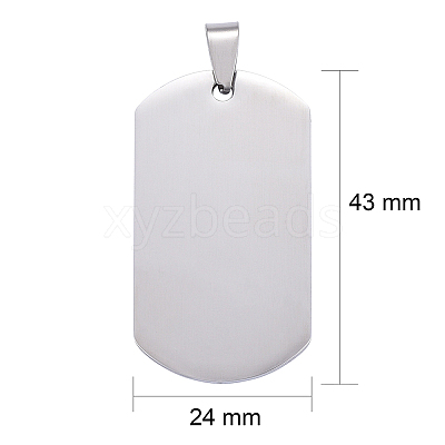 Tarnish Resistant 304 Stainless Steel Big Pendants LS-STAS-I140-19E-S-1