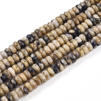 Natural Sesame Jasper/Kiwi Jasper Beads Strands G-T140-84-1