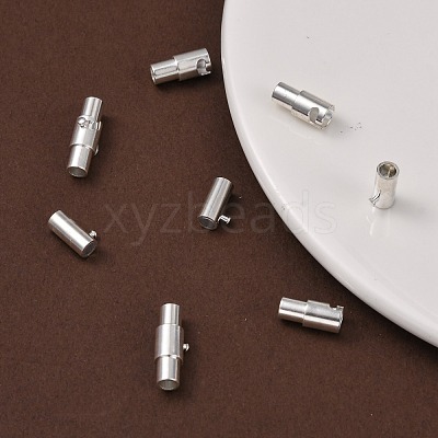 Brass Locking Tube Magnetic Clasps X-MC079-S-1