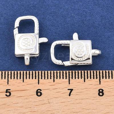Brass Lobster Claw Clasps KK-B167-17S-1