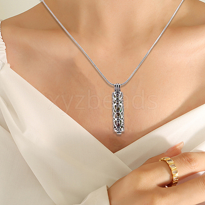 DIY Stainless Steel Pendant Necklaces Making Kits DIY-CN0003-75RC-1