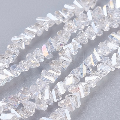 Electroplate Glass Beads Strands EGLA-J145-4mm-AB01-1