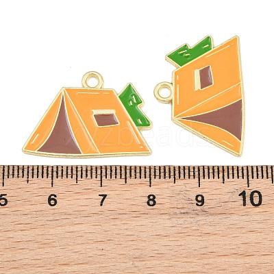 Alloy Enamel Pendants AL-CBA6AEB-12G-01-1