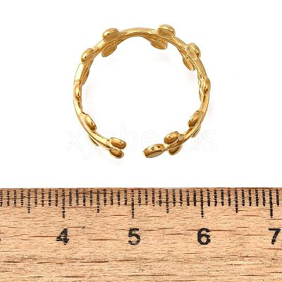 304 Stainless Steel Open Cuff Rings RJEW-M072-08G-1