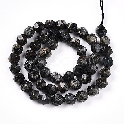 Dyed Natural Sesame Jasper Beads Strands G-T139-8mm-47B-1