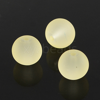 Baking Paint Transparent Glass Bead Strands X-GLAA-S031-8mm-23-1