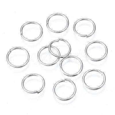 Platinum Plated Brass Open Jump Rings X-JRC10mm-NF-1