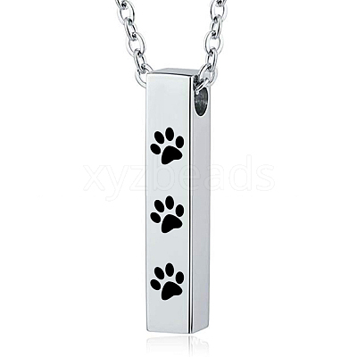 Non-Tarnish 304 Stainless Steel Urn Ashes Pendants BOTT-PW0001-094-1