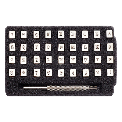 DIY Letter and Number Stamping Punch Tool Set TOOL-WH0164-02P-01-1