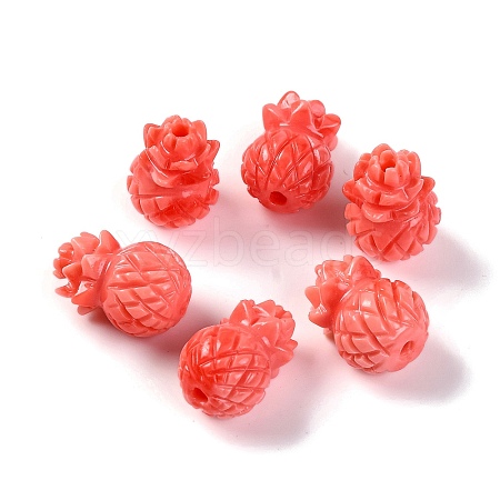 Synthetic Shell Dyed Beads SHEL-C007-01-1