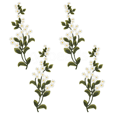 Flower Polyester Sew on Appliques DIY-WH0308-606-1