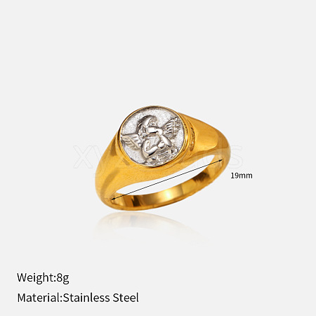304 Stainless Steel Finger Rings FS-WG09FC7-15-1