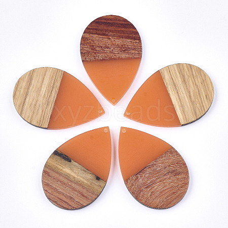 Resin & Walnut Wood Pendants RESI-T023-02A-1