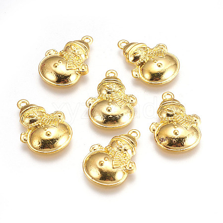 Tibetan Style Lovely Snowman Alloy Charms X-EA314Y-G-1