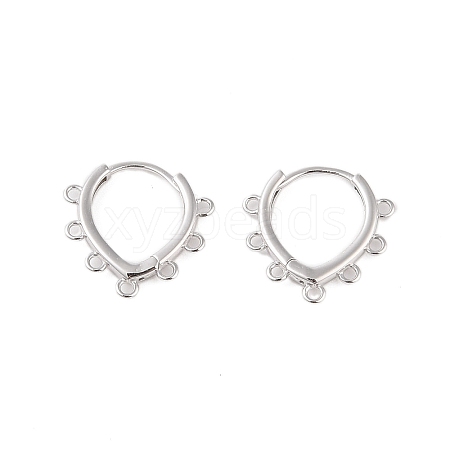 925 Sterling Silver Hoop Earrings Findings STER-B004-12P-1