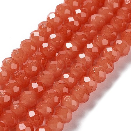 Baking Painted Imitation Jade Glass Bead Strands DGLA-A034-J6MM-A12-1