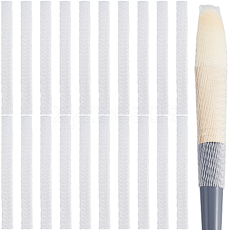 200Pcs PE Makeup Brush Protector Reusable Expandable Mesh Cover MRMJ-GF0001-51E-1