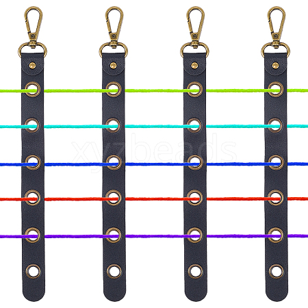 4Pcs Alloy Leather Threader AJEW-CL0005-55B-1