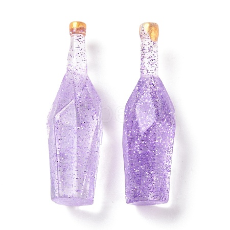 Dummy Bottle Transparent Resin Cabochon RESI-E025-03F-1