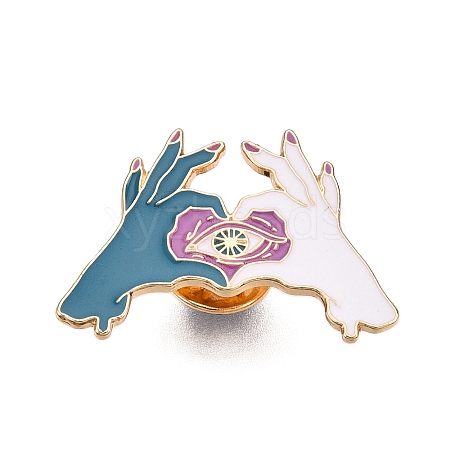 Hand Enamel Pins JEWB-N001-18A-G-1