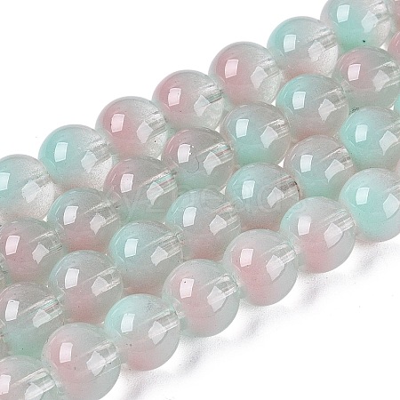 Transparent Glass Imitation Cat Eye Beads Strands GLAA-Q110-01B-11-1