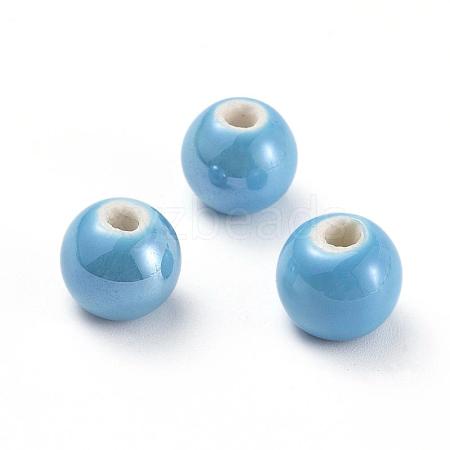 Handmade Porcelain Beads PORC-D001-8mm-12-1