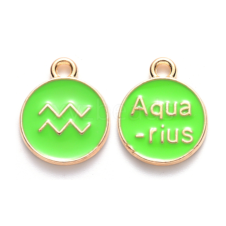 Alloy Enamel Pendants X-ENAM-S124-01A-06J-1