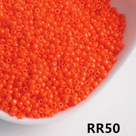 Opaque 8/0 Glass Seed Beads SEED-I013-3mm-RR50-1