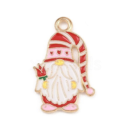 Valentine's Day Alloy Enamel Pendants ENAM-I084-01KCG-34-1