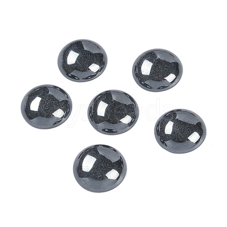 Synthetic Non-magnetic Hematite Cabochons G-T020-18mm-35-1