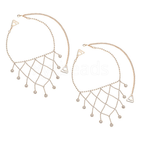 Iron Rhinestone Sexy Shoulder Bra Body Chain FIND-FH0008-14G-1