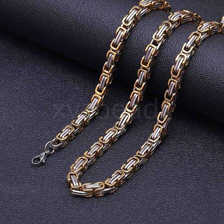 Titanium Steel Byzantine Chains Necklaces FS-WG56795-48-1