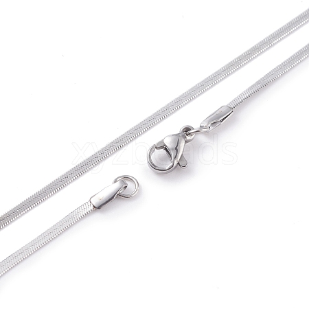 304 Stainless Steel Snake Chains Necklaces NJEW-O058-28P-1