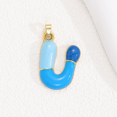 Alloy Enamel Pendants ENAM-S023-01G-U-1