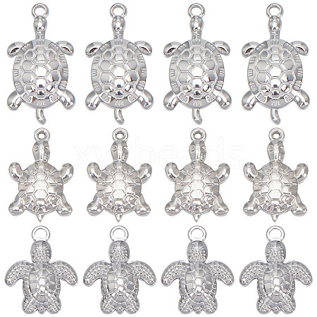 SUNNYCLUE 30Pcs 3 Style Stainless Steel Pendant STAS-SC0004-58-1