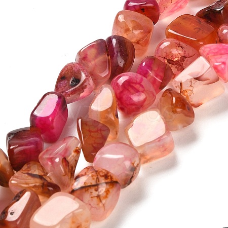 Natural Dragon Veins Agate Beads Strands G-NH0018-B02-01-1