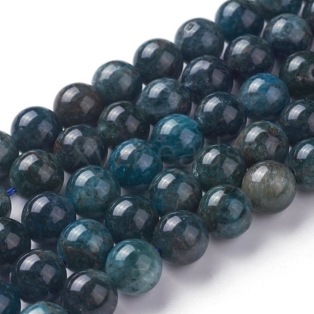 Natural Apatite Beads Strands G-F627-07-D-1