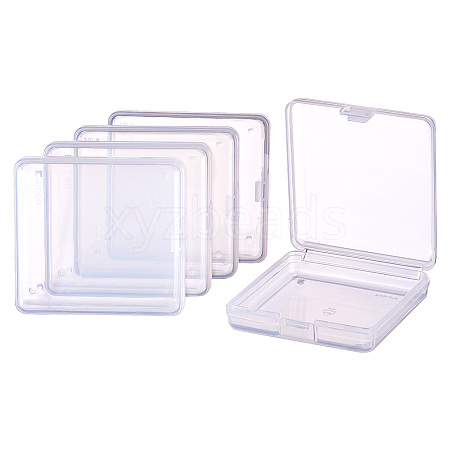 Transparent Plastic Bead Containers CON-BC0004-61-1
