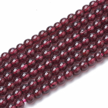 Natural Garnet Beads Strands G-S150-55-3mm-1