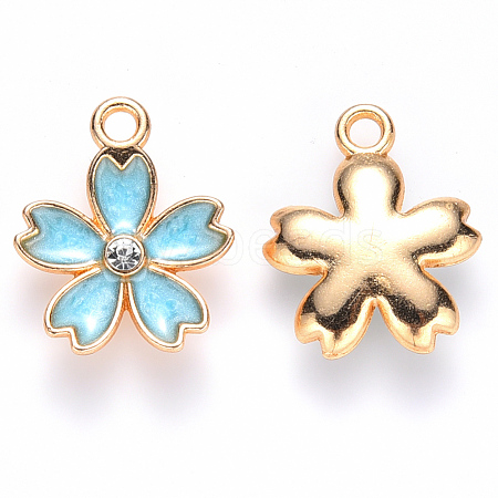 Alloy Enamel Pendants ENAM-S121-052C-1